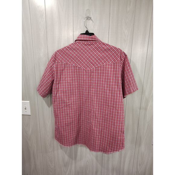 Vintage Men's Rustler X Long Tails Pearl Snap Western Short Sleeve Shirt Size L - Picture 2 of 5